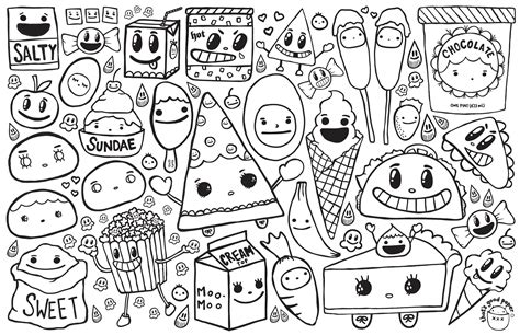 snack coloring sheet stickers etsy