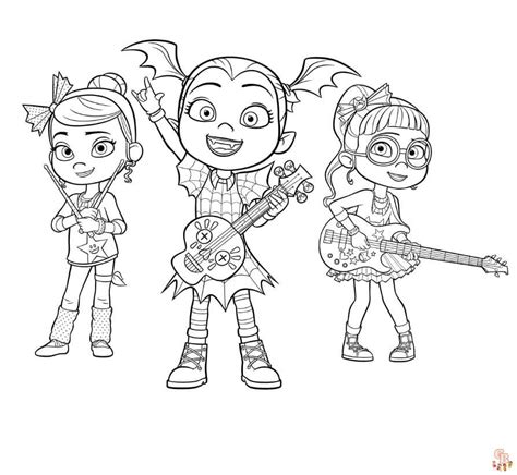 vampirina coloring pages printable   easy options