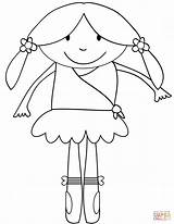 Coloring Ballerina Pages Cartoon Girl Ballet Giselle Cute Line Clipart Openclipart Drawing Folklorico Kids Print Printable Getcolorings Color Everfreecoloring Wonderful sketch template