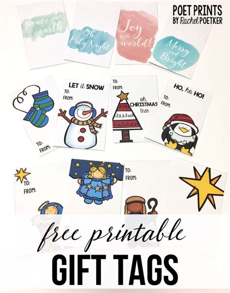 christmas gift tags poet prints teaching gift tags  printable