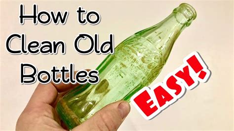 clean antique bottles  acid easy   clean  bottles youtube