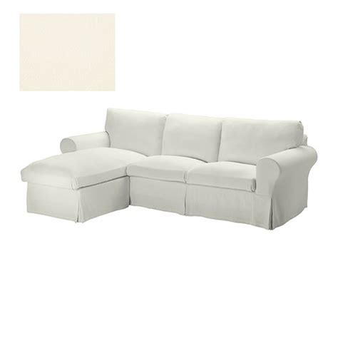 ikea ektorp loveseat sofa  chaise slipcover  seat sectional cover stenasa white stenasa linen