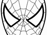 Spiderman Coloring Face Pages Getcolorings Printable Color Getdrawings sketch template