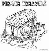 Pirate Coloring Treasure Pages Colouring Color Colorings Getcolorings Popular Comments sketch template