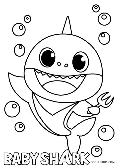 baby shark coloring pages printable