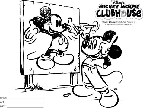 printable coloring pages mickey mouse clubhouse