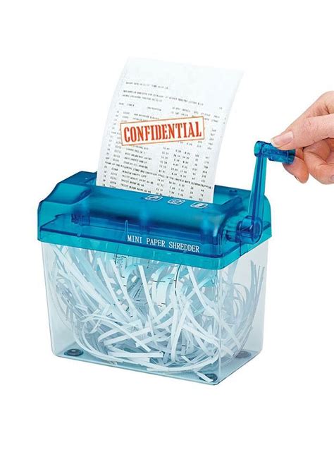 mini manual paper shredder