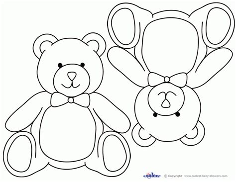 teddy bear template  printable  template printable