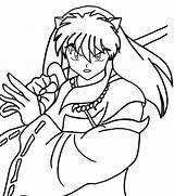 Inuyasha Coloring Pages Printable Cool2bkids Kids Kagome Sheets Getcolorings Pa Print Cartoon sketch template