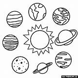 Planets Coloring Solar System Pages Online sketch template