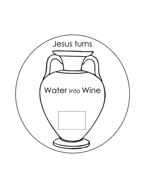 jesus turns water  wine bible coloring pages hunterharlansean