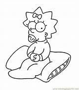 Simpsons Coloringhome Colouring Almofada Sentada Colora Poetizzando Homer Ingrandisci Getcolorings Tudodesenhos Bart Desenho sketch template