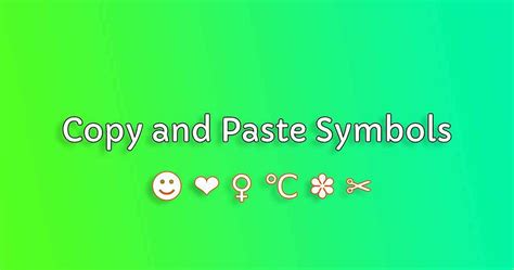 copy  paste symbols medium