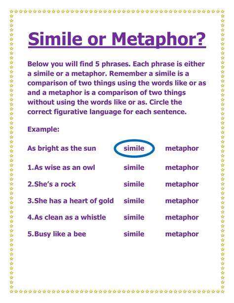 metaphor examples sentences metaphor examples