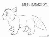 Panda Red Coloring Pages Printable Adults Kids sketch template