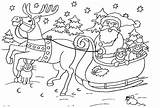 Schlitten Craciun Mos Kerst Kleurplaat Slee Kleurplaten Ausmalbild Sleigh Weihnachtsmann Zum Rentier Colorat Rudolph Sania Claus Kerstmis Malvorlage Rentiere Ausmalen sketch template