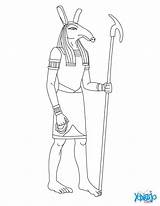 Seth Egipto Hellokids Ausmalen Gott Goddesses Sobek Dibujos Antiguo Deidad Dioses Egipcios Malvorlagen sketch template