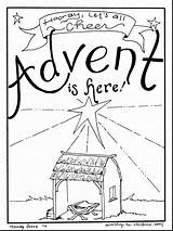Coloring Pages Advent Kids Christmas Wreath Printable Printables Children First Week Manger Print Jesus Book Sunday Catholic Colouring Sheets Color sketch template