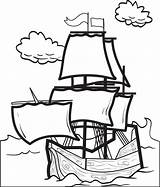 Mayflower Kolorowanki Wydruku sketch template