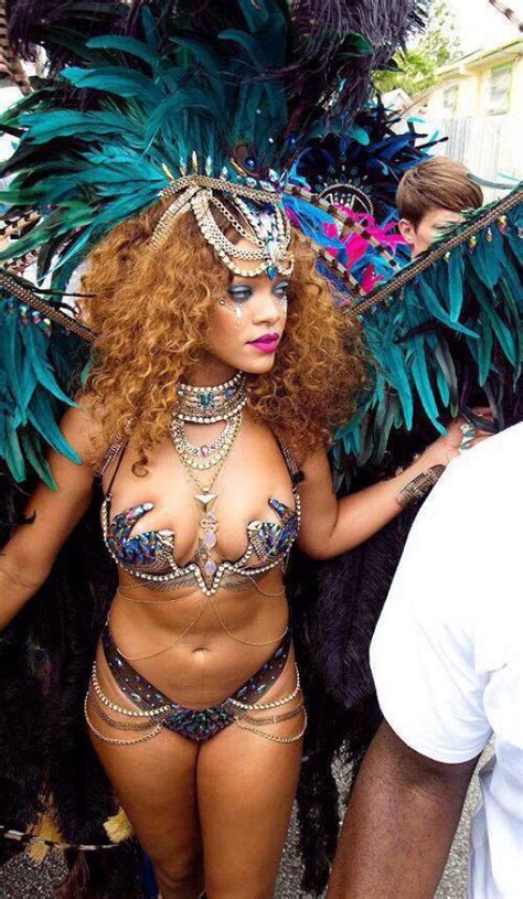 Rihanna In Bikini At Kadooment Day In Barbados 08 03 2015