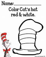 Hat Cat Coloring Seuss Dr Printables Color Pages Preschool Activities Sheets Printable Book Cats Red Hats Sheet Kids Print Suess sketch template