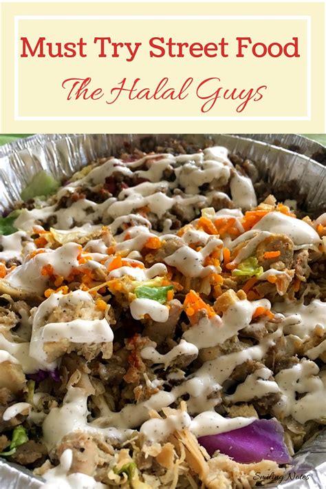 must try street food the halal guys smiling notes