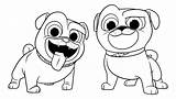 Dog Coloring Printable Puppy Pals Pages Cartoon Coloringtop sketch template