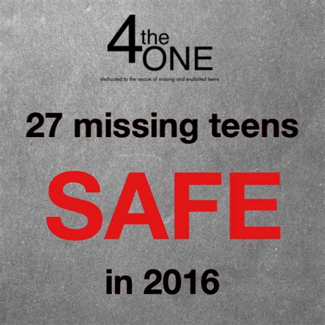 4theone – Rescuing Missing And Exploited Teens – Dedicated To The