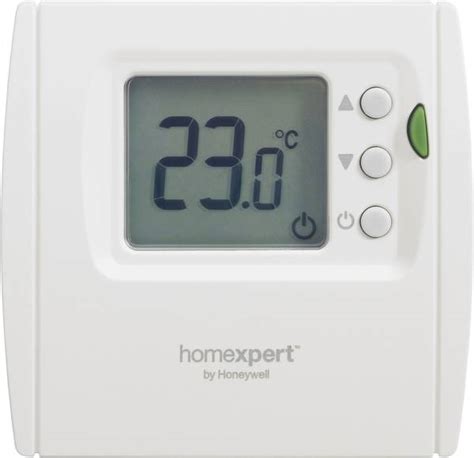 homexpert  honeywell kamerthermostaat opbouw dagprogramma  tot   conradnl