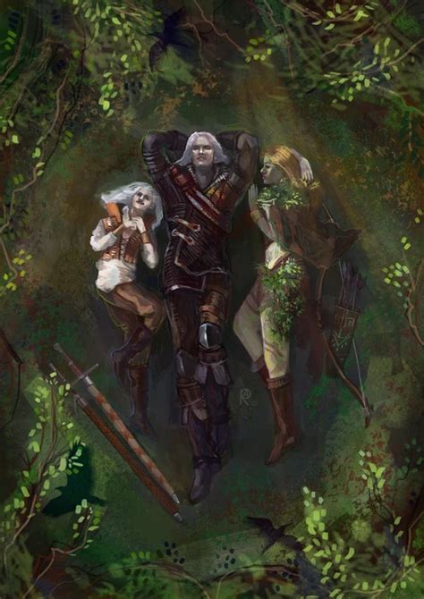 Geralt Ciri And Braenn The Sword Of Destiny The