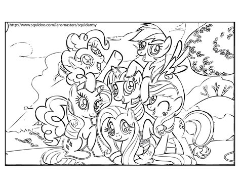 coloring pages   pony friendship  magic