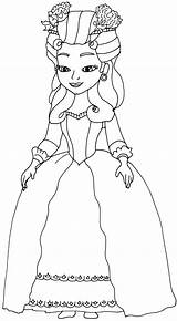 Coloring Sofia Pages First Princess Hildegard Popular sketch template