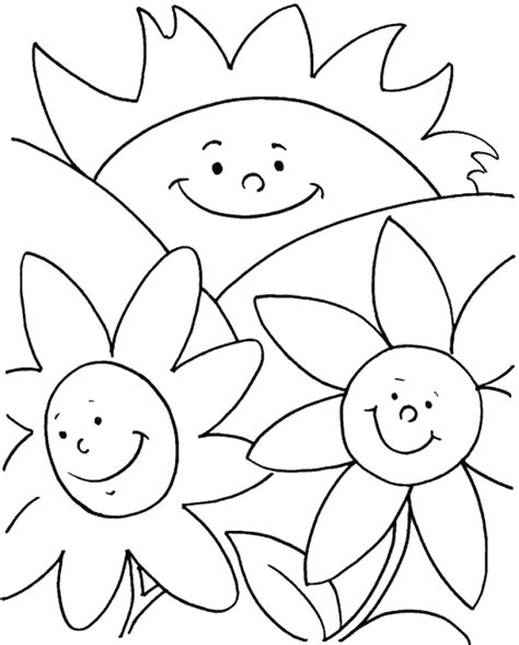 printable coloring pages  kids summer   happy