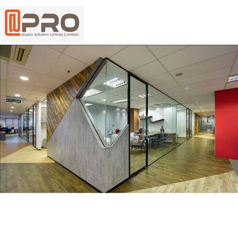 aluminium frosted glass office partition board etched glass office
