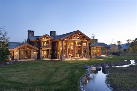 luxury log cabin homes wsj mansion wsj