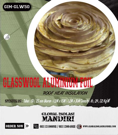 harga glasswool aluminium kgm jual sarana peredam