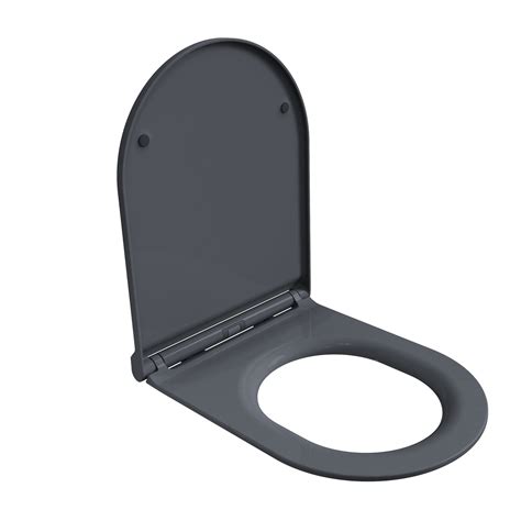 toiletbril zwart  antibacterieel  softclose  ion sanitear