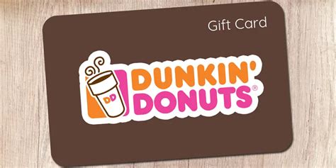 dunkin donuts printable gift card  purchase  reload  dunkin
