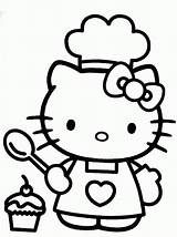 Coloring Hello Kitty Pages Face Popular sketch template