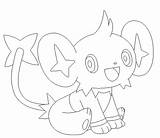 Shinx Pokemon Lineart Kleurplaten Kleurplaat Downloaden Uitprinten sketch template