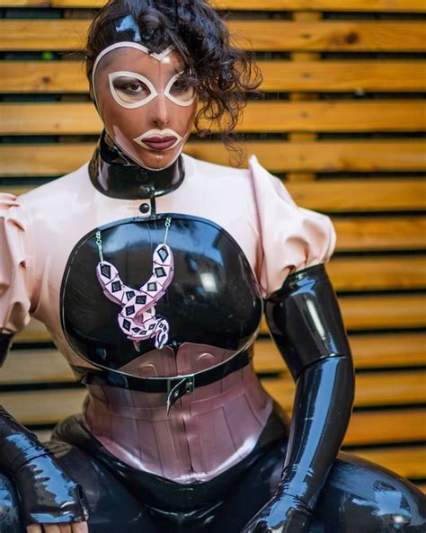 another shot from the continued pink and black rubber doll series we