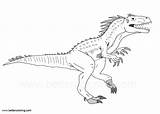 Indoraptor Coloring Pages Drawings Line Printable Color Kids Print sketch template