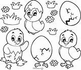 Paques Poussin Maternelle Poussins Oeufs Chick Coloriages Imprimé Colorear Polluelo sketch template