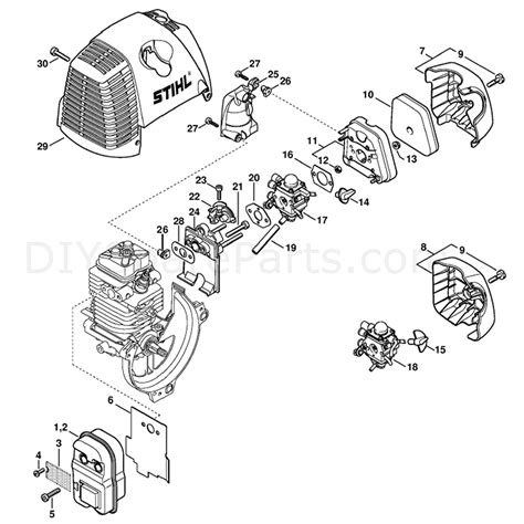 stihl km    engine km    parts diagram muffler
