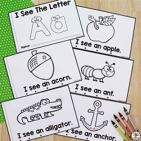 letter  book  printable book  preschoolers