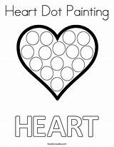 Coloring Dot Heart Painting Pages Print Noodle Built California Usa Twistynoodle sketch template
