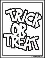Banner Coloring Pages Halloween Treat Trick Printable Color Pdf Drawing Getdrawings Print Fancy Candy Getcolorings Spiders Colorwithfuzzy Heart sketch template
