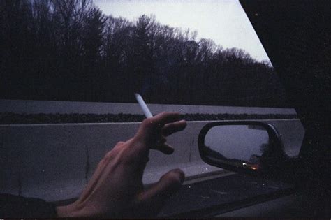 cigarette dark driving grunge night pale smoking