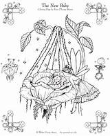 Baby Fairy Pages Adults Coloring Fairies Angel Template Colouring Angels sketch template