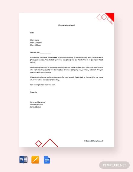 real estate company introduction letter  examples format sample